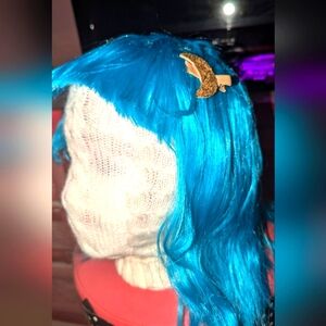 Electric Blue cosplay wig